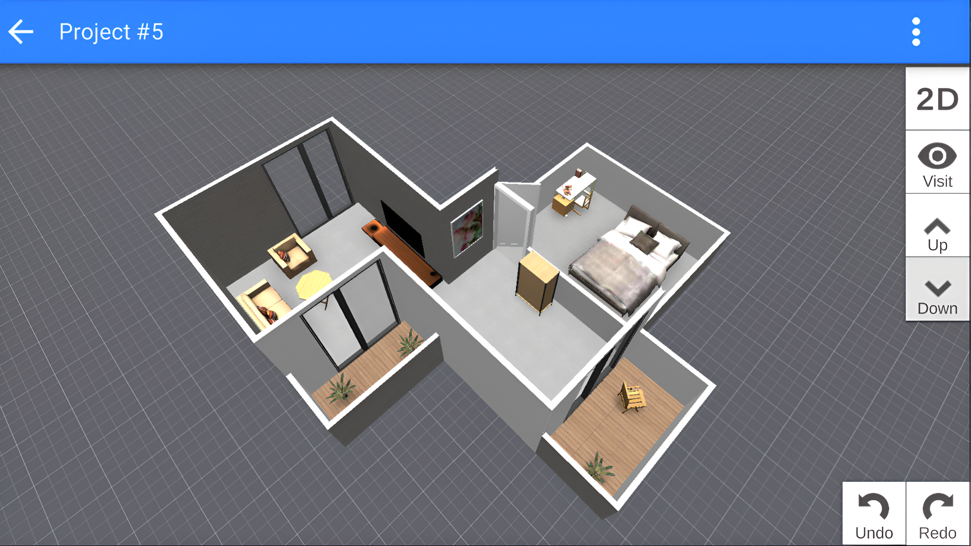 Mājas dizainers 3D: istabas plāns